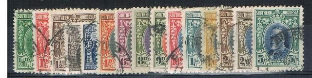 Image of Southern Rhodesia/Zimbabwe SG 15/27 FU British Commonwealth Stamp